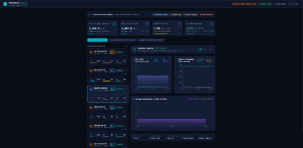 Data Center Monitoring Web